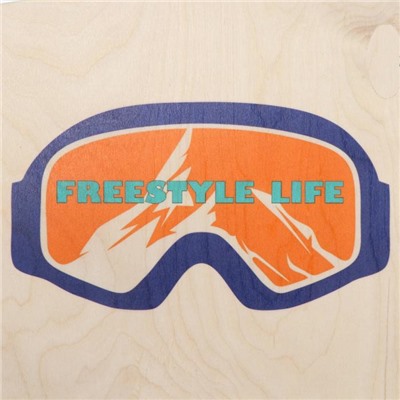 Доска балансировочная балансборд малая "Freestyle Life", 50×33х0,9 см