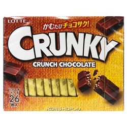 Шоколад хрустящий Экселент Crunky Lotte, Япония, (3,75гх26шт) 97,5 г Акция