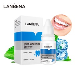 (ЗАМЯТА КОРОБКА) Средство для отбеливания зубов LANBENA Teeth Whitening Essence, 10 мл.