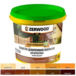 Защитно-декоративное покрытие ZERWOOD ZDP тик 0,9кг