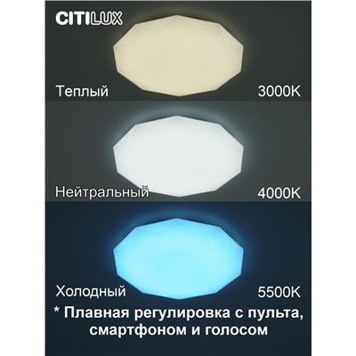 Citilux Астрон CL733480G RGB Люстра светодиодная с пультом