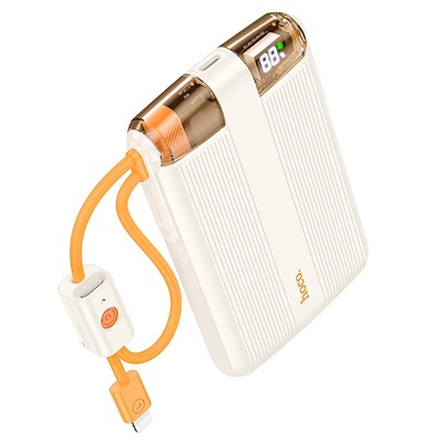 Внешний аккумулятор Hoco J127 mini PD20W 10000mAh Type-C/Type-C/Lightning (milky white)