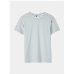 Однотонная двойная футболка Цементно-серый