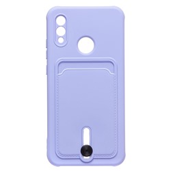 Чехол-накладка - SC304 с картхолдером для "Huawei Honor 10 Lite/P Smart 2019" (dark violet)