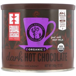 Equal Exchange, органический темный горячий шоколад, 40 г (12 унций)
