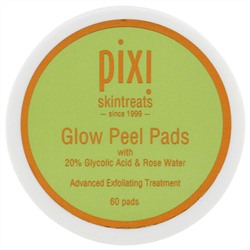 Pixi Beauty, Glow Peel Pads, улучшенное отшелушивающее средство, 60 дисков