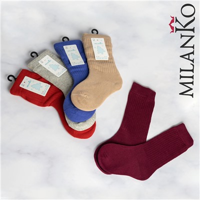 Детские хлопковые носки удлинённые MilanKo IN-089