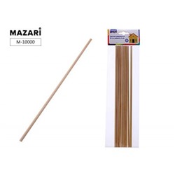 Деревянные палочки для творчества круглые 8 шт 30 см х 6 мм M-10000 Mazari