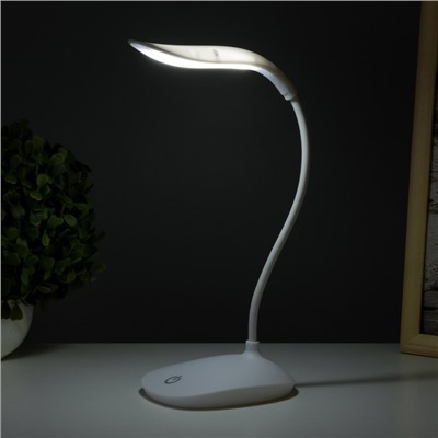 Лампа настольная "Фонарь" 1Вт 14 LED USB белый 13х10х42 см RISALUX