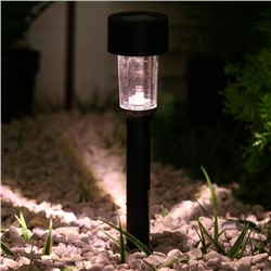 Садовый светильник на солнечной батарее «Цилиндр», 4.5 × 30 × 4.5 см, 1 LED, свечение тёплое белое