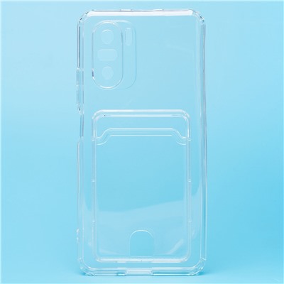 Чехол-накладка - SC276 с картхолдером для "Xiaomi Poco F3" (transparent) (210443)