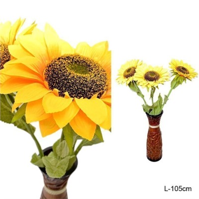 Цветок искусственный Подсолнух 105 см диаметр цветка 25 см / 149NA-38 /уп 80/320/