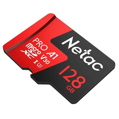 Карта флэш-памяти MicroSD 128 Гб Netac P500 Extreme Pro UHS-I (100 Mb/s) без адаптера (Class 10)