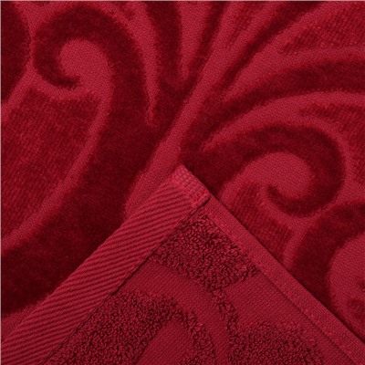 Полотенце махровое Costanza цвет бордовый, 50Х90, 460г/м хл100%