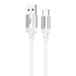 Кабель USB - Type-C Borofone BX108 (повр.уп) 18W 100см 3A  (white)