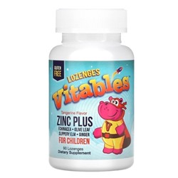 Zinc Plus, добавка с цинком для детей, со вкусом мандарина, 90 пастилок