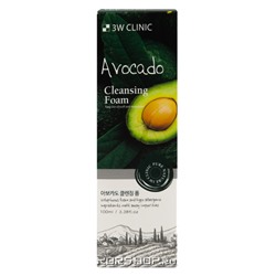 Пенка для умывания с экстрактом авокадо Avocado 3W Clinic, Корея, 100 мл Акция