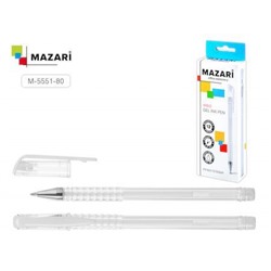 Ручка гелевая "IRBIS" 0.8мм белая M-5551-80 Mazari