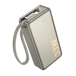 Внешний аккумулятор Hoco Q27A 22.5W+PD33W 10000mAh Type-C/USB/Type-C (titanium gold)