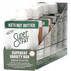 SuperFat, Variety Box, изумительное ореховое масло, 10 пакетиков по 42 г (1,5 унции) каждый