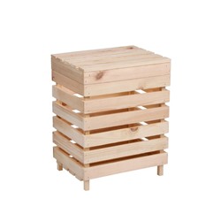 Ящик для овощей и фруктов, 30 × 40 × 50 см, деревянный, с крышкой, Greengo