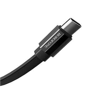 Кабель USB - Type-C Borofone BU8 (повр. уп)  120см 3A  (black)