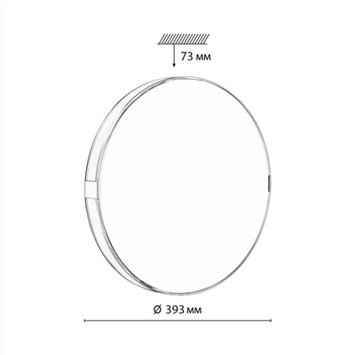 7677/DL COLOR SN 82 Светильник пластик/серо-гол./зол. LED 48Вт 4000K D400 IP43 OTIGA BLUE