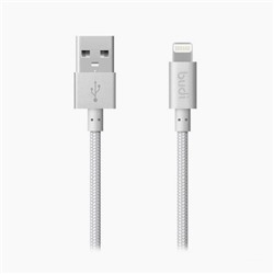 Кабель USB - Apple lightning budi M8J180  100см 2A  (silver)