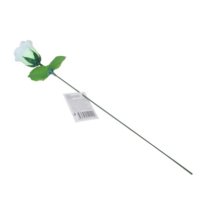 Цветок искусственный в виде розы, 35-40 см, пластик, 4 цвета