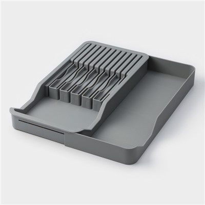 Лоток для кухонных приборов Magistro Harm, 42,5×20,5×5,2 см, раздвижная, цвет серый