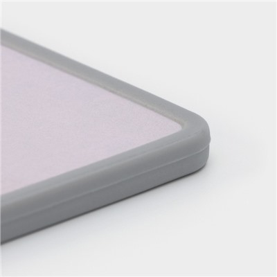 Доска разделочная пластиковая Доляна «Мрамор», прямоугольная, 30×20 см, цвет серый