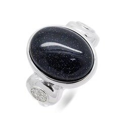 Кольцо из серебра авантюрин, МЦВА169