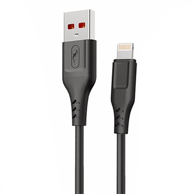 Кабель USB - Apple lightning SKYDOLPHIN S61L (повр. уп)  100см 2,4A  (black)