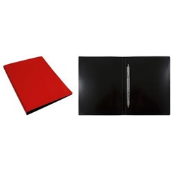 Папка скоросшиватель пластиковая DeLuxe DL07PRED 0,7мм красный (1135792) Бюрократ