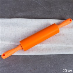 Скалка 20 см силиконовая / GR-477 /уп 72/ оранжевый
