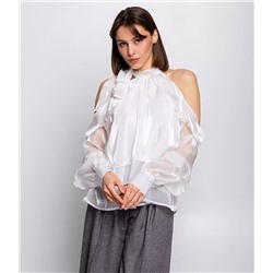 Блуза #КТ23302, белый