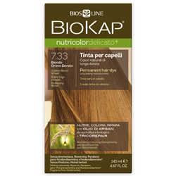 Краска для волос Delicato Блондин Золотистый Пшеничный 7.33 BioKap, 140 мл