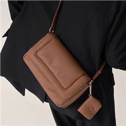 Набор сумок из 2 предметов, арт А105, цвет:коричневый