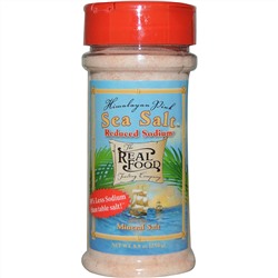 FunFresh Foods, Real Food, Гималайская розовая морская соль, со сниженным содержанием натрия, 8,8 унции (250 г)