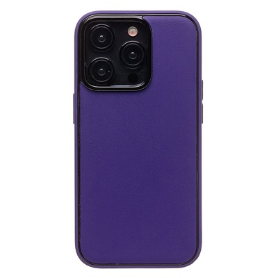 Чехол-накладка - PC084 экокожа для "Apple iPhone 14 Pro" (dark violet)