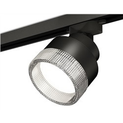 Комплект трекового светильника с композитным хрусталем XT8102040 SBK/CL черный песок/прозрачный GX53 (A2526, A2106, C8102, N8480)
