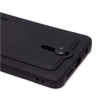 Чехол-накладка - SC304 с картхолдером для "Infinix Note 30 4G" (black) (228185)