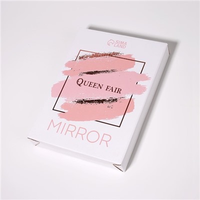 Зеркало настольное «Круг», двустороннее, с увеличением, d зеркальной поверхности 9,5 см, цвет белый