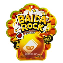 Карамель взрывная со вкусом апельсина Popping Candy Baida Rock, Китай, 30 г Акция