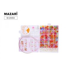 Набор бусин для творчества № 23, ПВХ-упаковка M-20064 Mazari