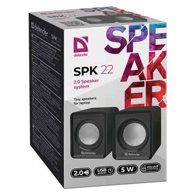 Компьютерная акустика Defender SPK-22 2.0 (black)