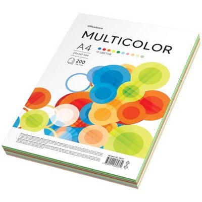 Бумага  А4 200л 80гр. "Multicolor" (10цветов) MC_38237