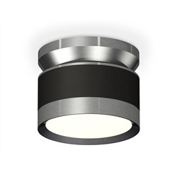 Комплект накладного светильника XS8102070 SBK/PPH черный песок/графит полированный GX53 (N8919, C8102, N8133)