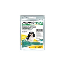 BI Фронтлайн Комбо капли для собак  для защиты от клещей и блох 2-10 кг, S пипетка 0,67 мл