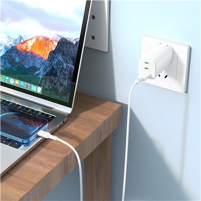 Кабель USB - Apple lightning Borofone BX70  100см 2,4A  (white)